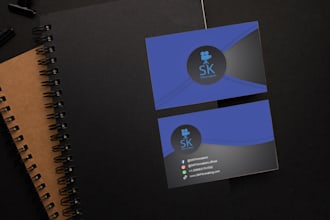 make creative and attractive business card design