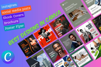 create canva social media templates, ebook, PDF,  instagram, presentation
