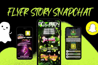 design flyer story snapchat business