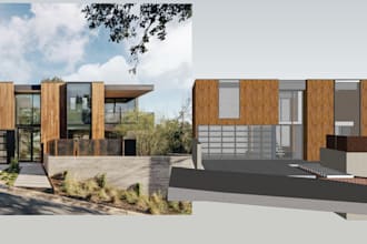 do an architectural 3d model in sketchup