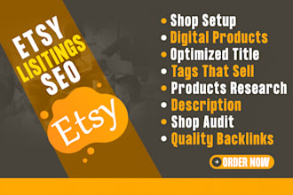 etsy shop setup, etsy SEO, digital products, etsy listings