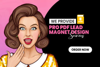 design PDF lead magnet and ebook