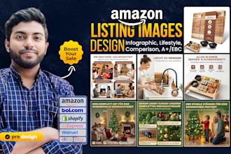 make high quality amazon listing images product infographic or lifestyle images