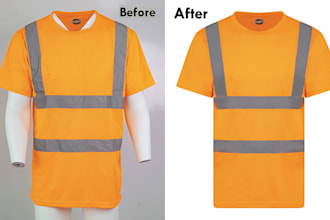 do photo manipulation and symmetrical neck joint and cut out free perfectly