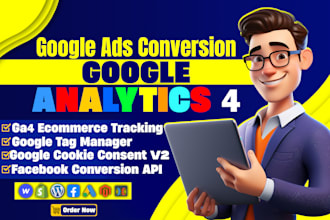 setup google analytics 4 ads conversion shopify fb pixel server side tracking