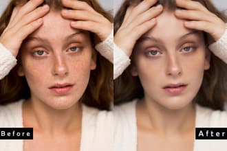 make high end photo retouching and editing in 6 hours
