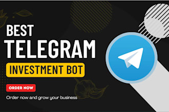 create high quality telegram crypto investment bot