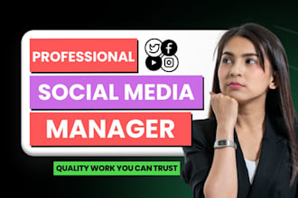 be a social media manager