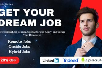 professional job search assistant, find, apply, and secure your dream job