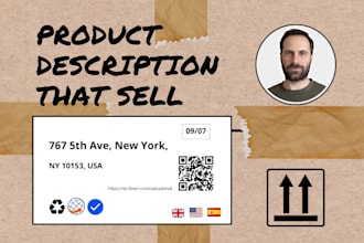 write SEO product descriptions in english or spanish