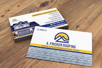 design business card with print ready file