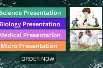 design powerpoint presentation of biology and science topics