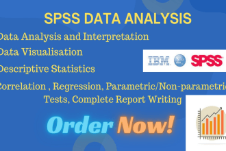 conduct spss data analysis and interpretation