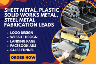 generate sheet metal leads plastic, solid works steel metal fabrication leads