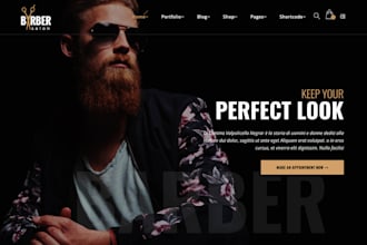 create a barber shop website using wordpress with a booking system