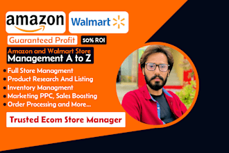 be a professional VA for your amazon and walmart store