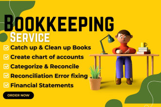 clean up, setup, catch up, and reconcile quickbooks and xero