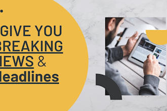 give you breaking news and headlines for your page