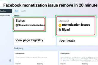 do remove monetization of facebook page in 20 minutes