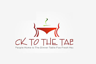 create a chic, understated logo for a table
