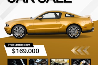 design product sale flyer, poster, brochure for your company