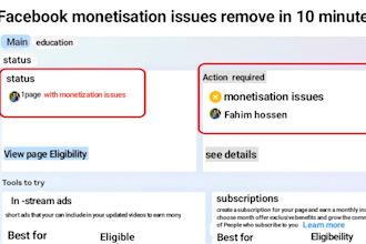 do facebook pages monetisation issues remove in 10 minutes
