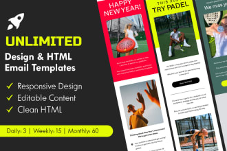design unlimited email templates and newsletters