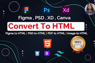 convert figma to HTML CSS bootstrap or figma to webflow