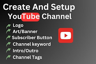 create and set up youtube channel