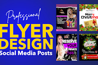 design professonal flyer, brochure, social media post
