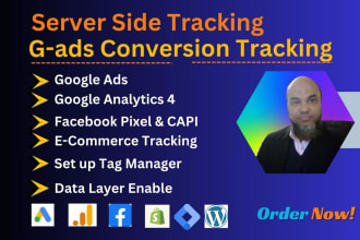 set or fix ga4 server side and ecommerce tracking by GTM