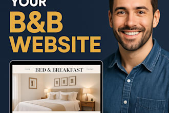 create bed and breakfast or holiday house website