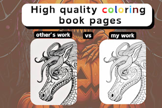 design a coloring book for KDP