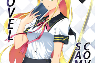 draw a light novel or manga cover