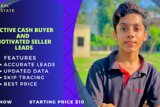 provide cash buyers and motivated sellers list