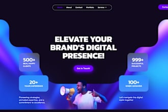 build a digital marketing agency website and startup website