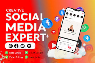 be your creative social media assistant facebook insta and youtube