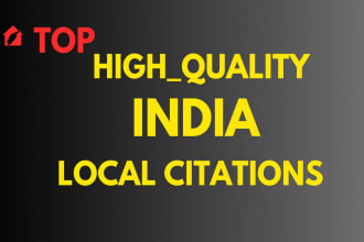 do 300 indian local citations listings and directories