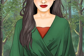 design 2d characters, twitch logo,banner, etc in digital art