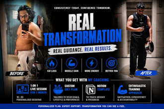 be your online personal trainer and nutritionist