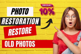 do photo restoration, colorize, repair scratches, cracks