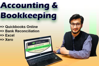 do accounting and bookkeeping using quickbooks online, xero