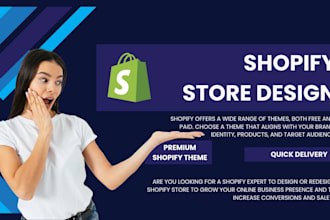 design shopify store , shopify dropshipping store, shopify website