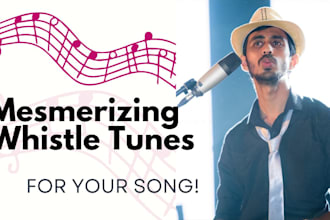 professionally whistle for your music track