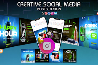 design creative instagram posts for 30 days instagram content