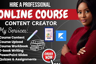 create course content training manual lesson plan online course creation