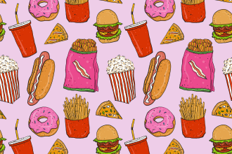 draw for you digital fast food illustration in my own style