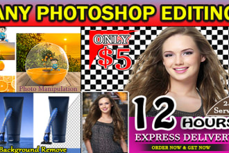 do any photoshop editing , add or remove object from image