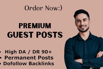 write and publish high da guest posts with  authority dofollow backlinks