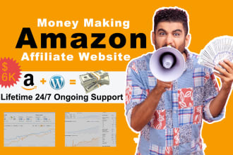 create money making amazon affiliate website with autoblog